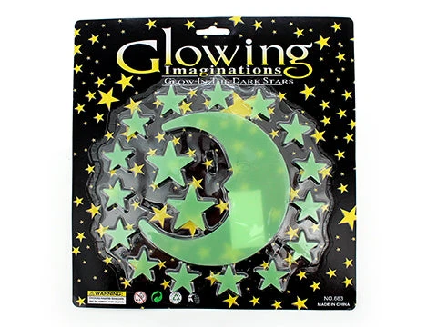 Glow in the Dark - Moon & Stars