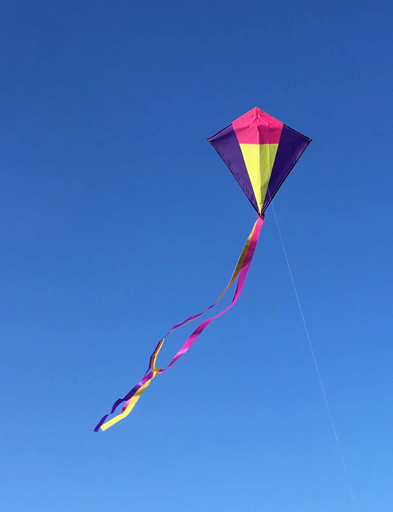 Kite Small Diamond Purple Yellow Pink