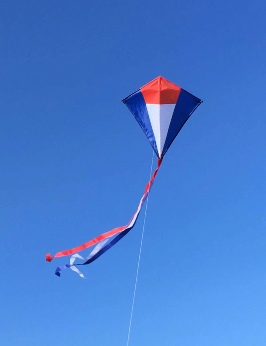 Kite Small Diamond Red White Blue