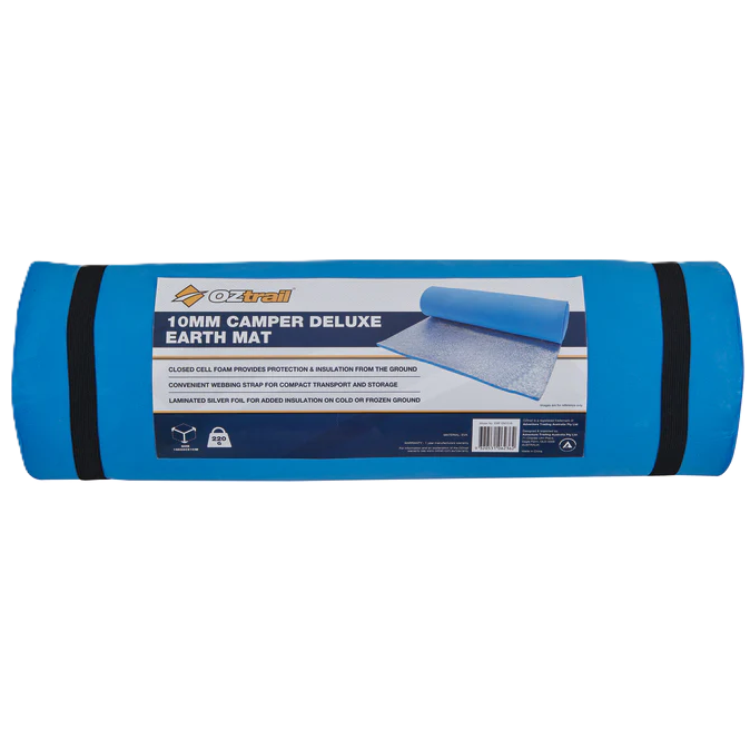 Sleeping Mat 10mm OZtrail Deluxe Silver Back 