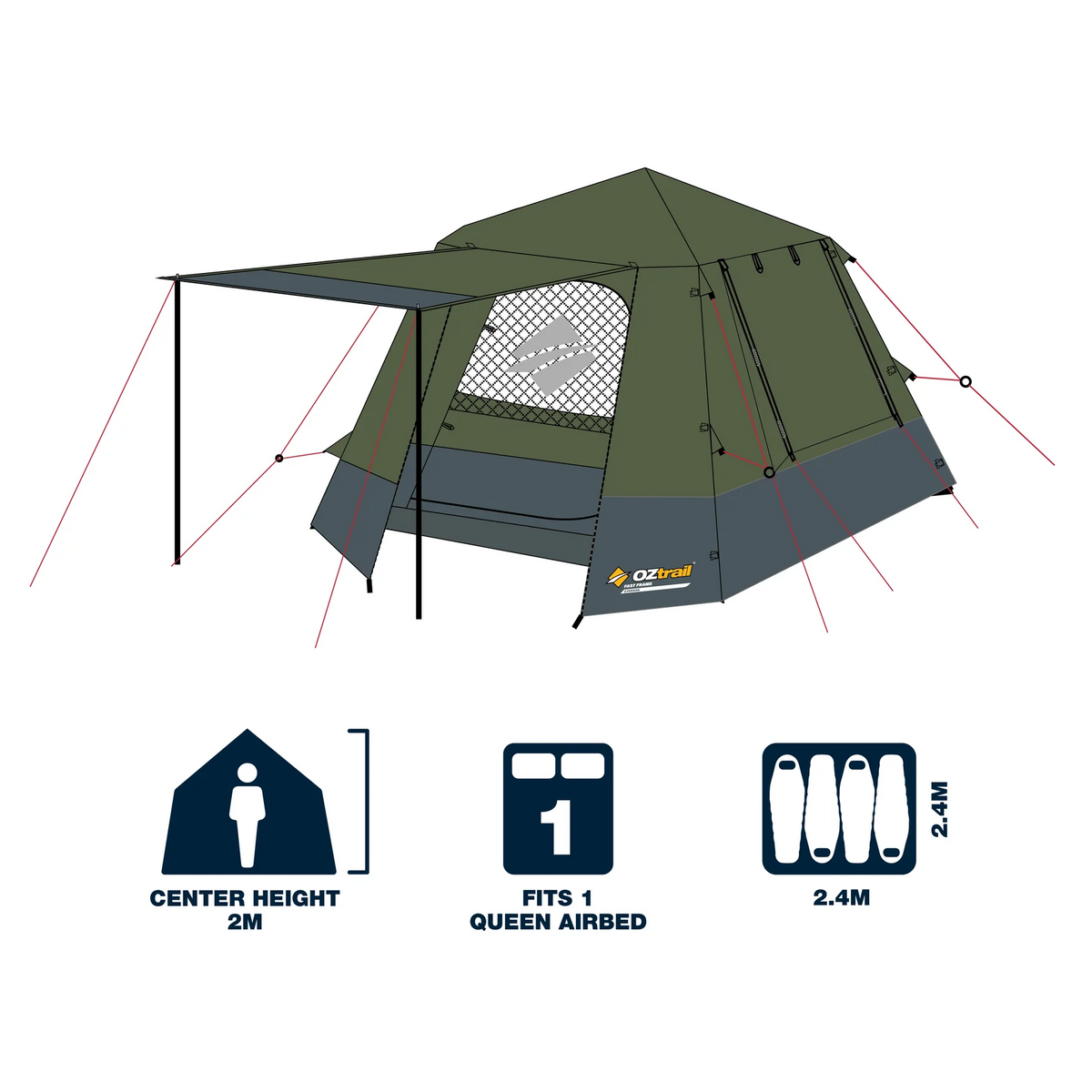 Fast Frame Tents Tent OZtrail Fast Frame 4 – Get Lost Outdoors & Toys