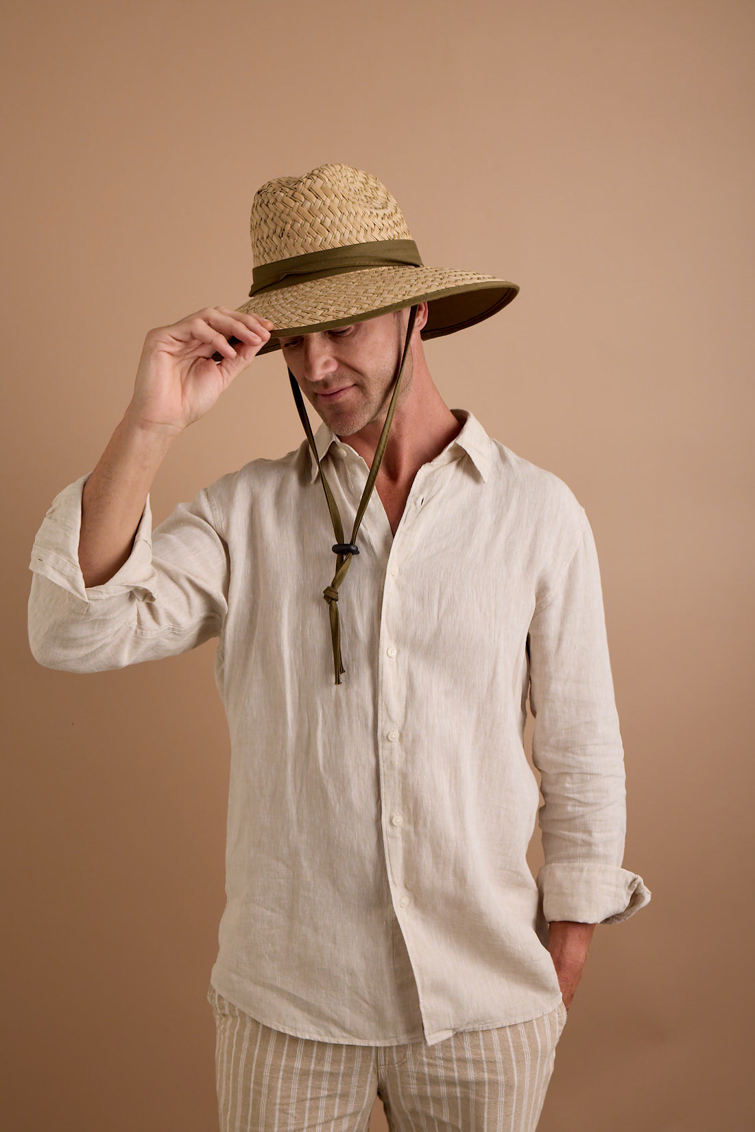 Avenel Easton - Deluxe Rush Straw Fully Lined [sz:M/L Clr:Khaki]