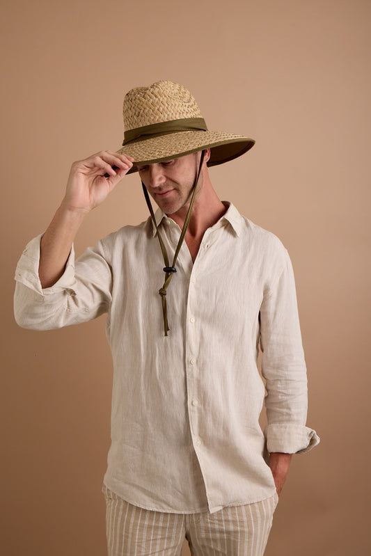 Avenel Easton - Deluxe Rush Straw Fully Lined [sz:M/L Clr:Khaki]