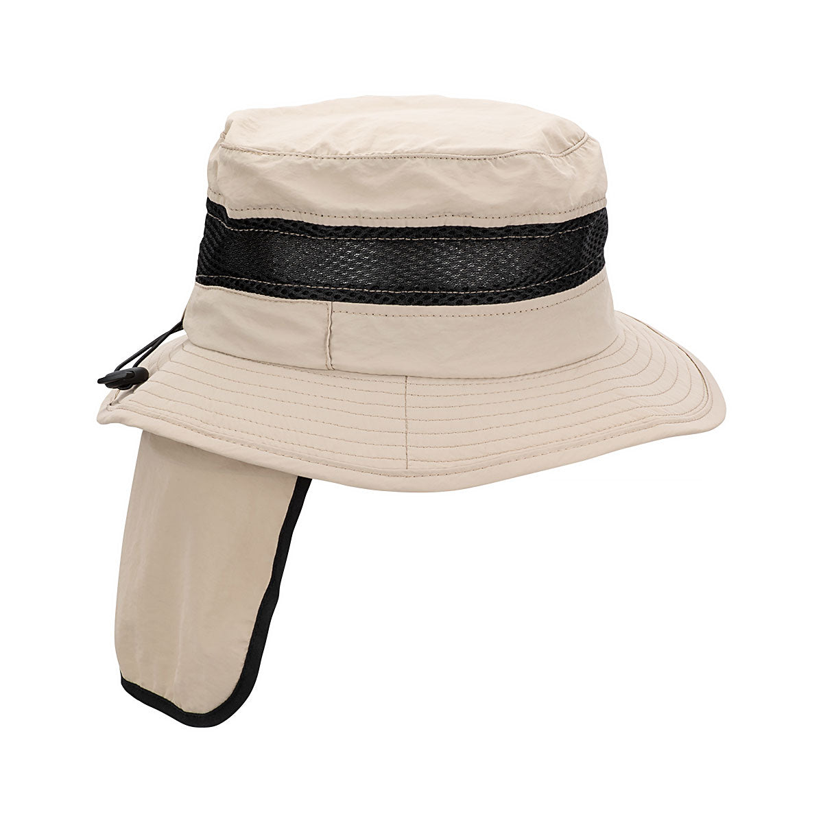 Avenel Finn - Polyester Hat with Hidden Neckflap [sz:L/XL Clr:Putty]