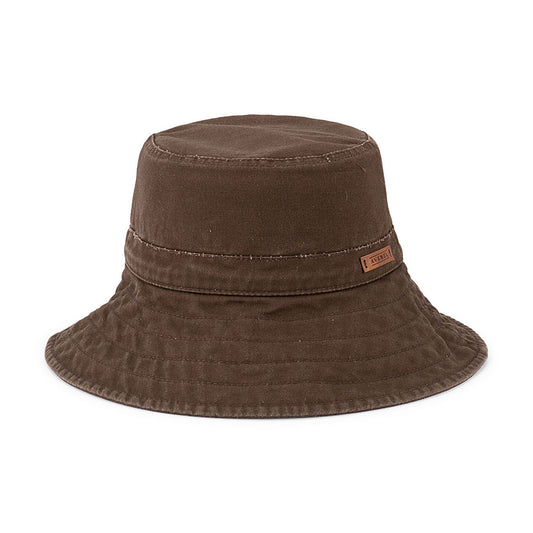 Avenel Kai - Washed Cotton Bucket Hat [sz:X Large Clr:Cocoa]