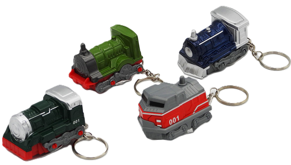 Key Chain Pull Back Train
