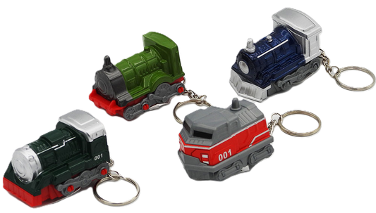 Key Chain Pull Back Train