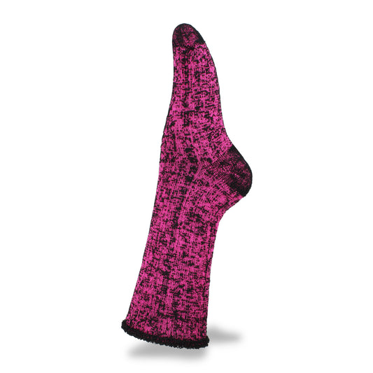 Socks Wilderness Wear Black Merino Fleece [sz:M Clr:Black / Pink]