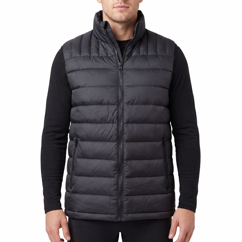 3 Peaks Mens Microlite Down Puffer Vest [sz:2XL Clr:Black]