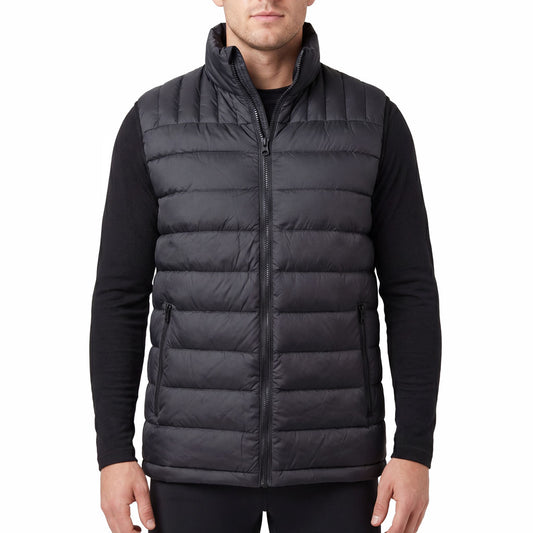 3 Peaks Mens Microlite Down Puffer Vest [sz:2XL Clr:Black]