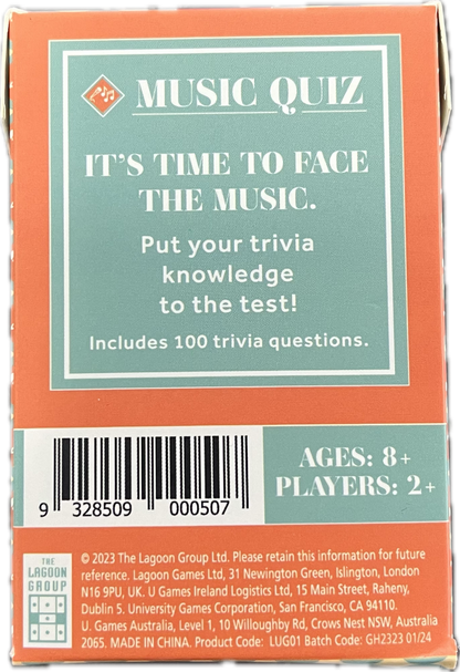 Lagoon Card Game [Pa:Music Quiz]