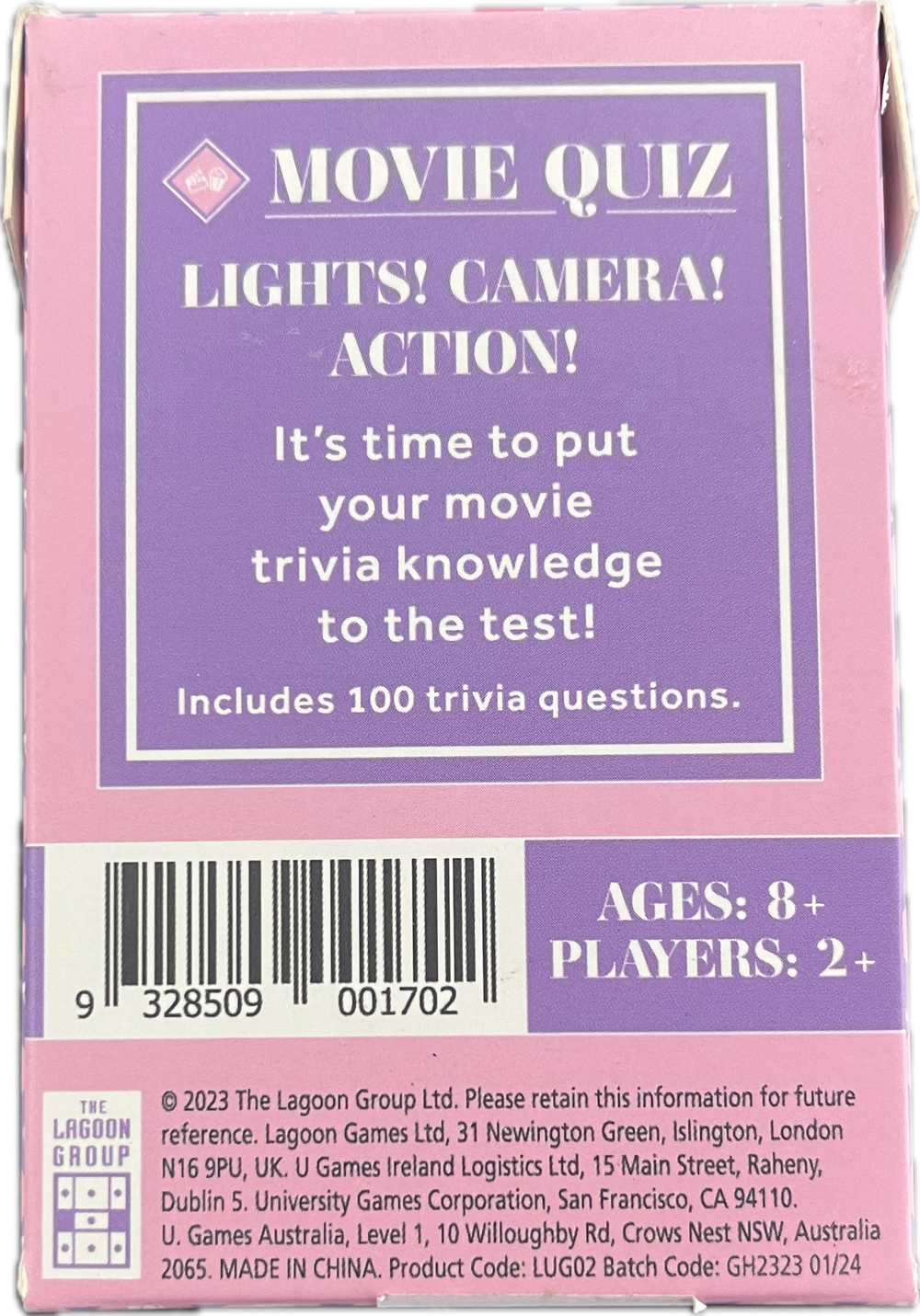 Lagoon Card Game [Pa:Movie Quiz]
