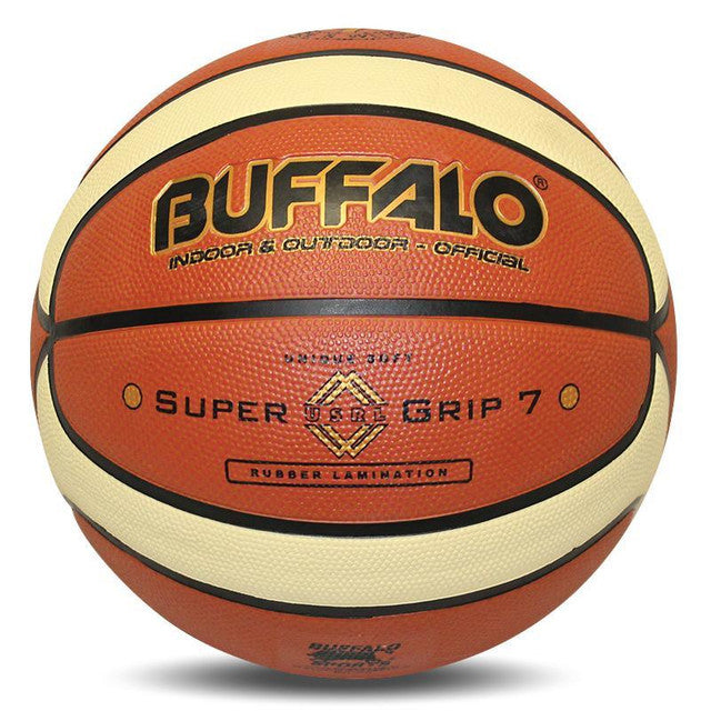 Buffalo Cellular Rubber Basketball Brown/Cream Size 6