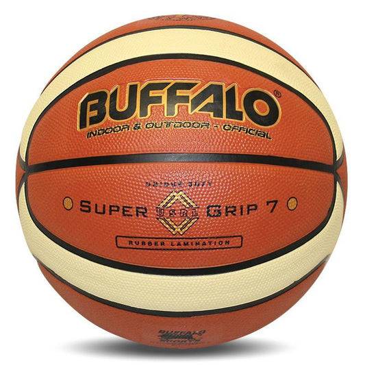 Buffalo Cellular Rubber Basketball Brown/Cream Size 5