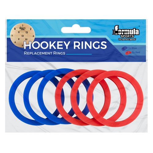 Formula Sports - Hookey Replacement Rings Blue & Red 6 Pack