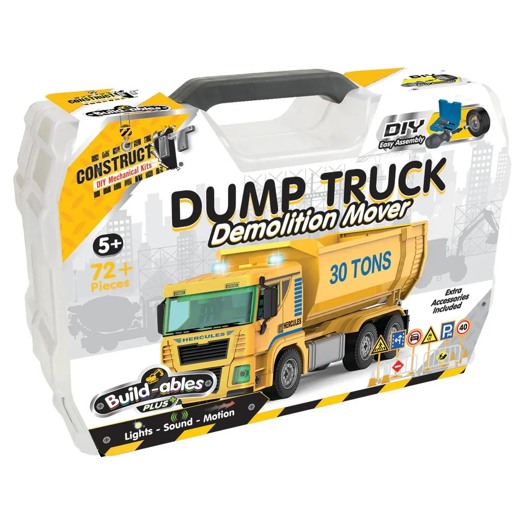 Build-ables plus Dump Truck Demolition Mover