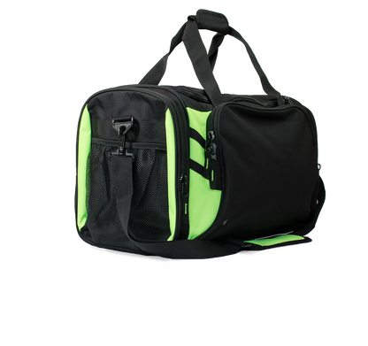 Tasman Sports Bag - Tabookai [Clr:Black/Neon Green]