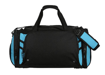 Tasman Sports Bag - Tabookai [Clr:Black/Cyan]