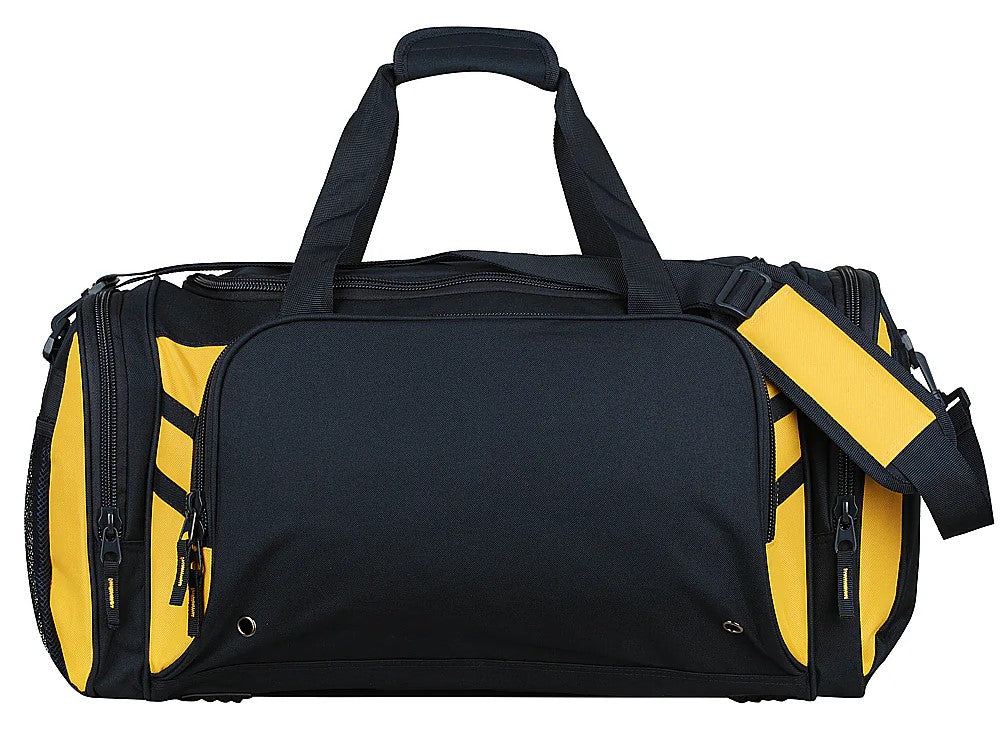 Tasman Sports Bag - Tabookai [Clr:Navy/Gold]
