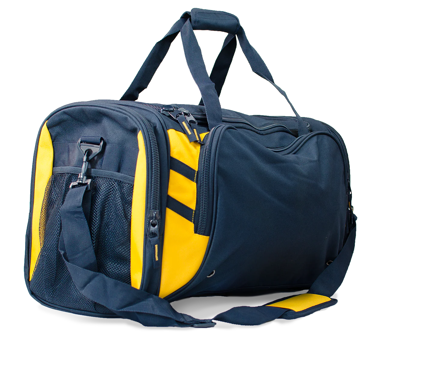 Tasman Sports Bag - Tabookai [Clr:Navy/Gold]
