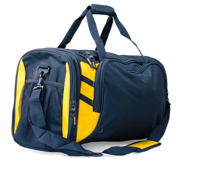 Tasman Sports Bag - Tabookai [Clr:Navy/Gold]