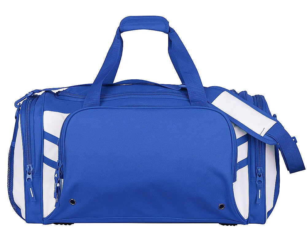 Tasman Sports Bag - Tabookai [Clr:Royal/White]