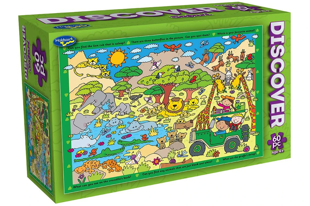 Jigsaw 60pc Discover - Safari