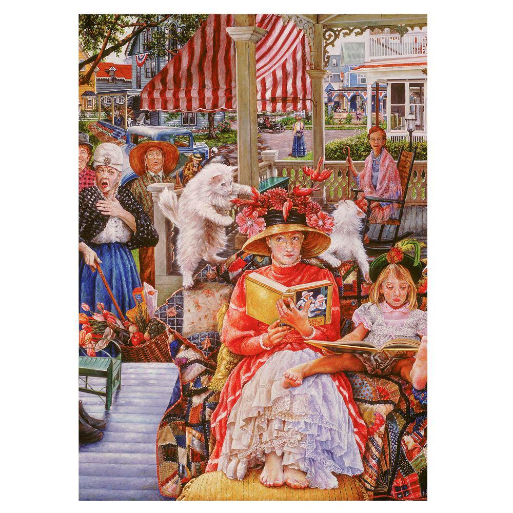 Jigsaw 1000pc Whats She Thinking - Cat in Hat