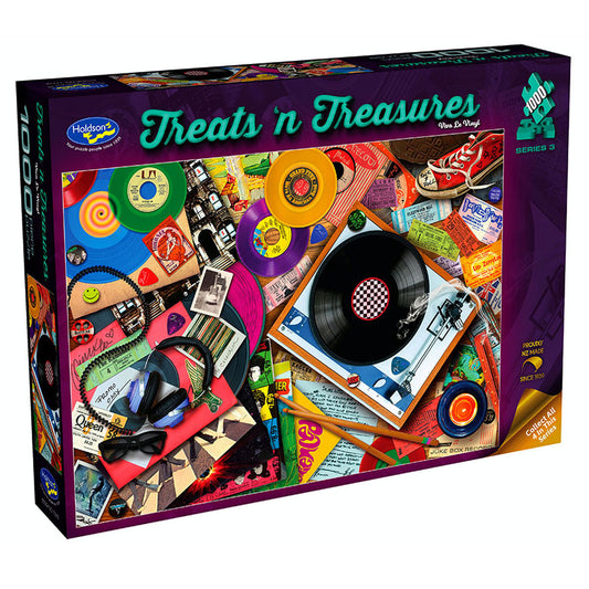 Jigsaw 1000pc Treats & Treasures - Viva Le Vinyl