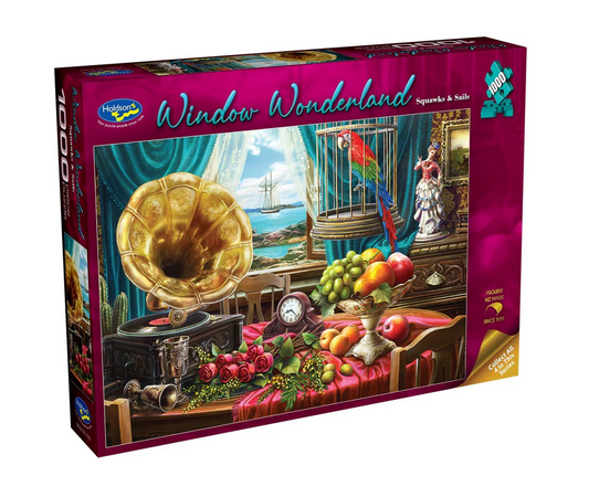 Jigsaw 1000pc Window Wonderland - Squawks & Sails