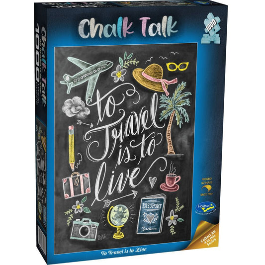 Jigsaw 1000pc Chalk Talk - To Travel is to Live
