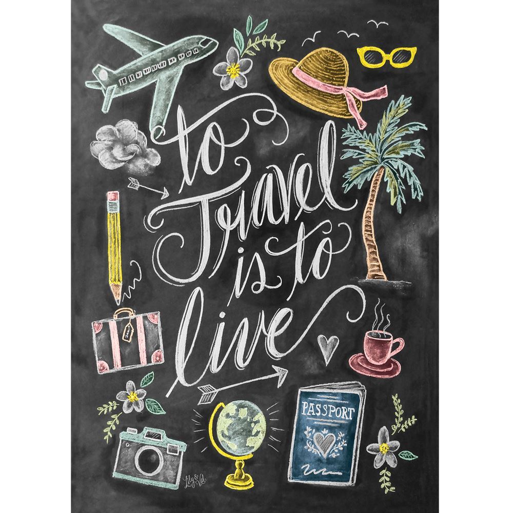 Jigsaw 1000pc Chalk Talk - To Travel is to Live