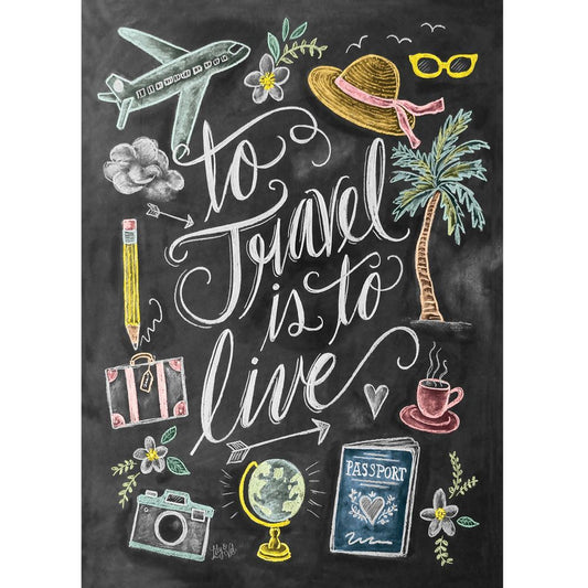 Jigsaw 1000pc Chalk Talk - To Travel is to Live