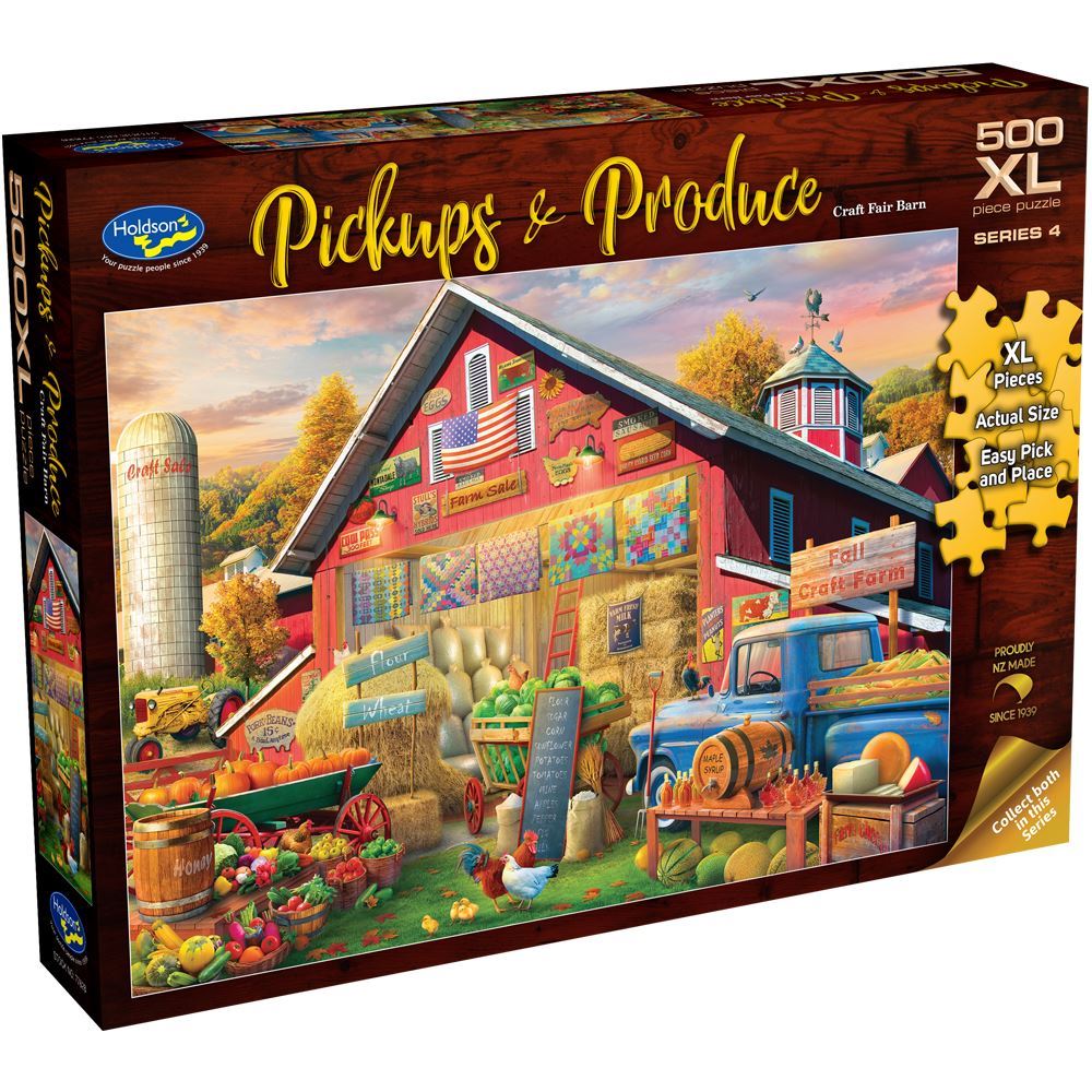 Jigsaw 500XLpc Pickup's & Produce - Craft Fair Barn