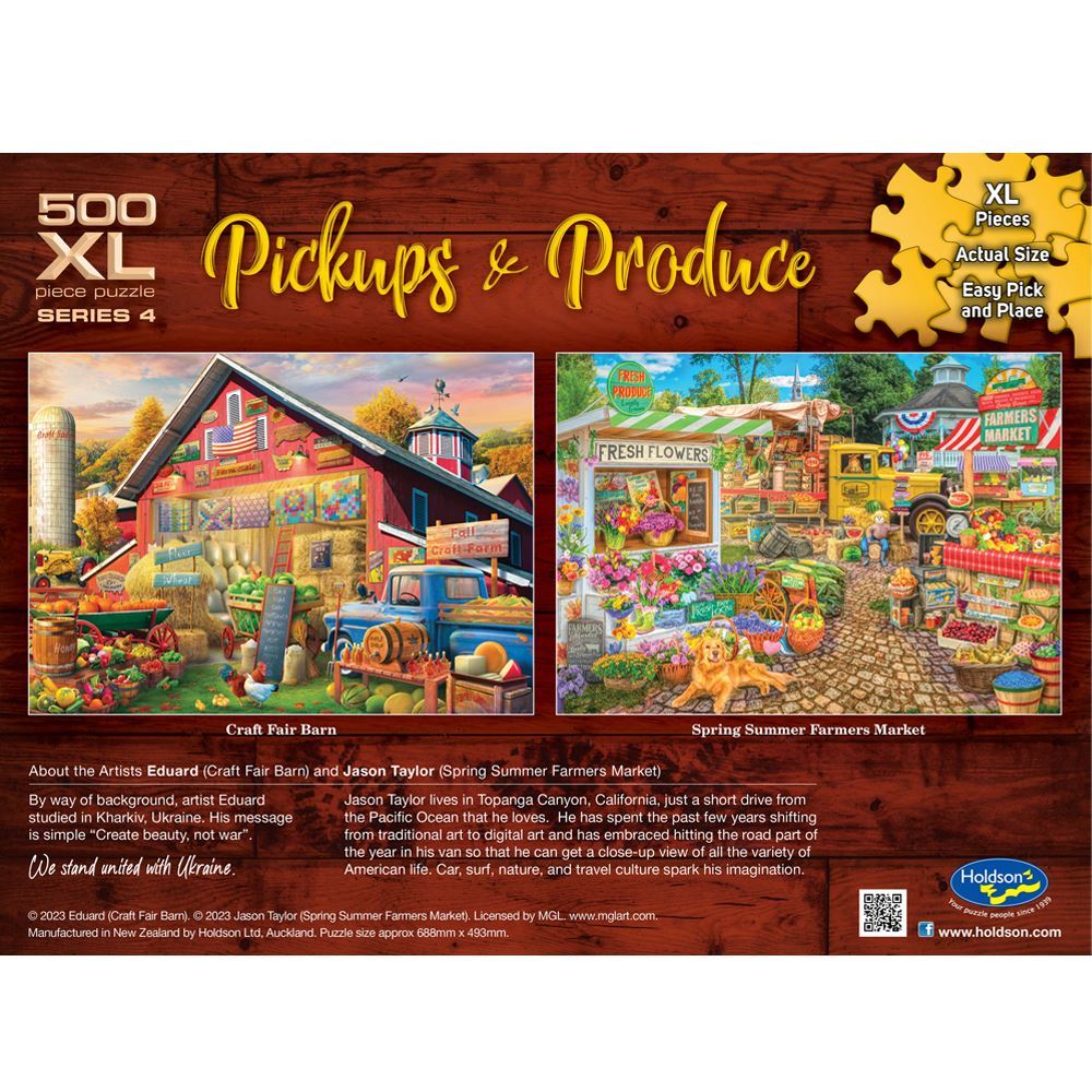 Jigsaw 500XLpc Pickup's & Produce - Craft Fair Barn