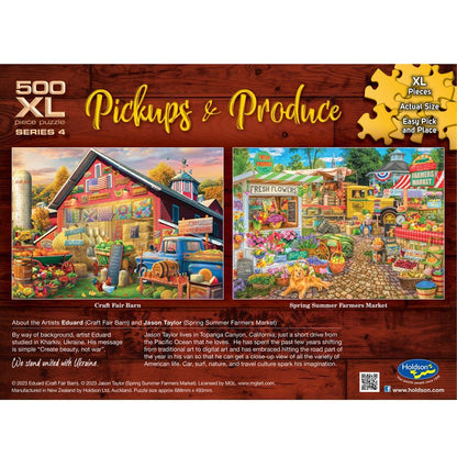 Jigsaw 500XLpc Pickup's & Produce - Craft Fair Barn