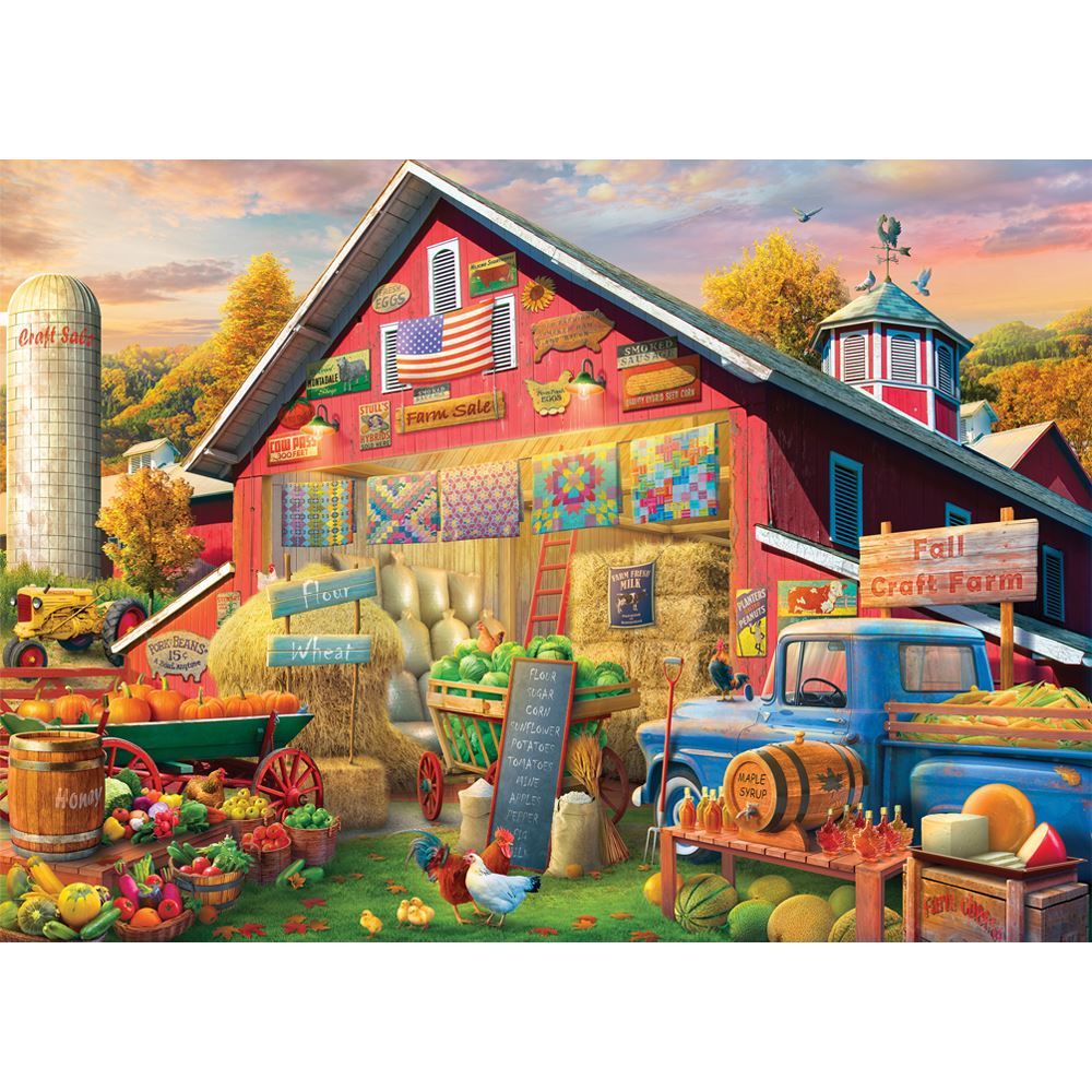 Jigsaw 500XLpc Pickup's & Produce - Craft Fair Barn