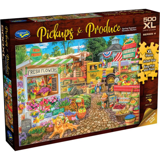 Jigsaw 500XLpc Pickup's & Produce - Spring Summer Farmers Market