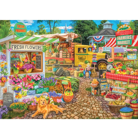 Jigsaw 500XLpc Pickup's & Produce - Spring Summer Farmers Market