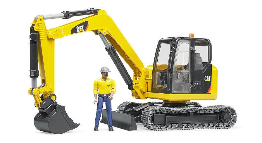 Bruder 02466 Caterpillar Mini Escavator W/worker