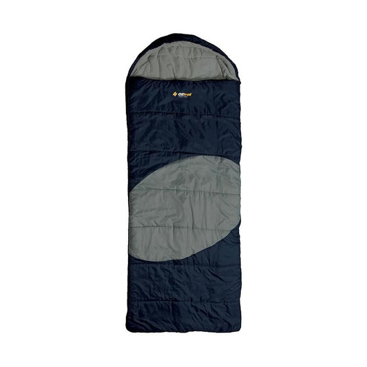 Sleeping Bag OZtrail Lawson Jumbo Hooded Blue